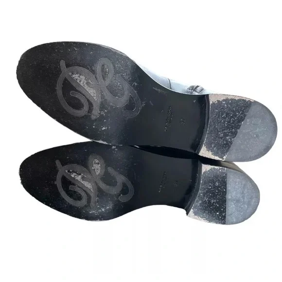 AUTHENTIC DOLCE & GABBANA Stivali Amore DG Logo Knee High Boots Size 37 US 6.5 - Picture 3 of 15